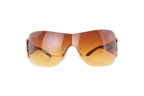 Delicious Rimless Shield Sunglasses