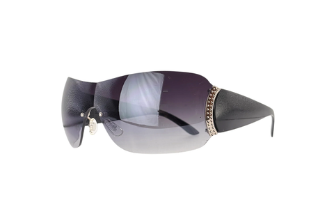 Delicious Rimless Shield Sunglasses