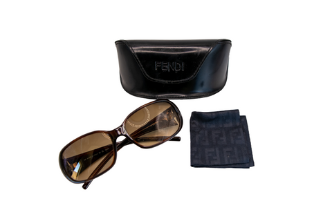 Designer Vintage 2000's Fendi Sunglasses - Brown
